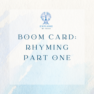 Boom Card: Rhyming part one