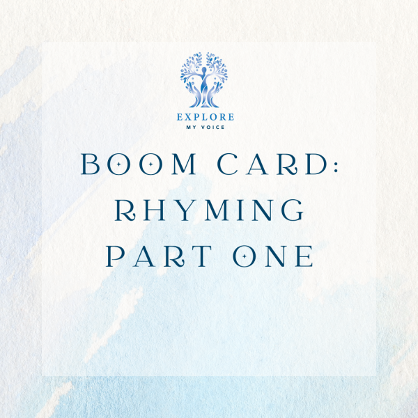 Boom Card: Rhyming part one