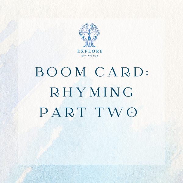 Boom Card: Rhyming part two