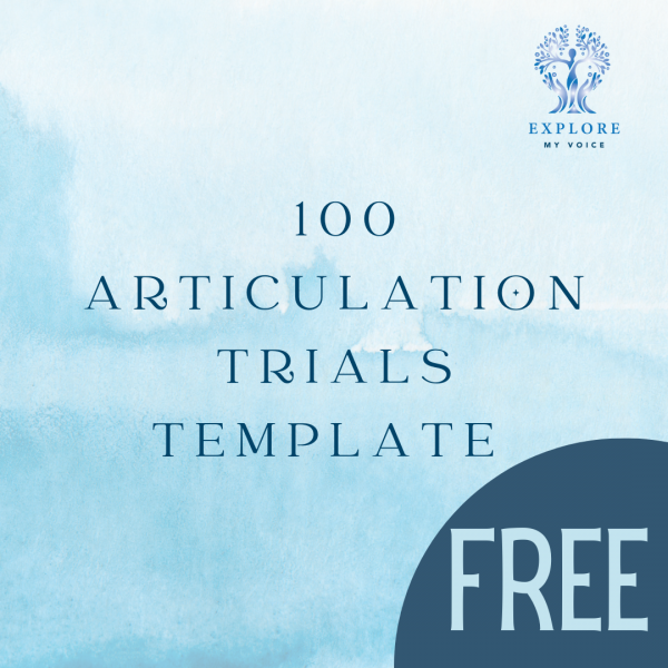 FREE 100 Articulation Trials