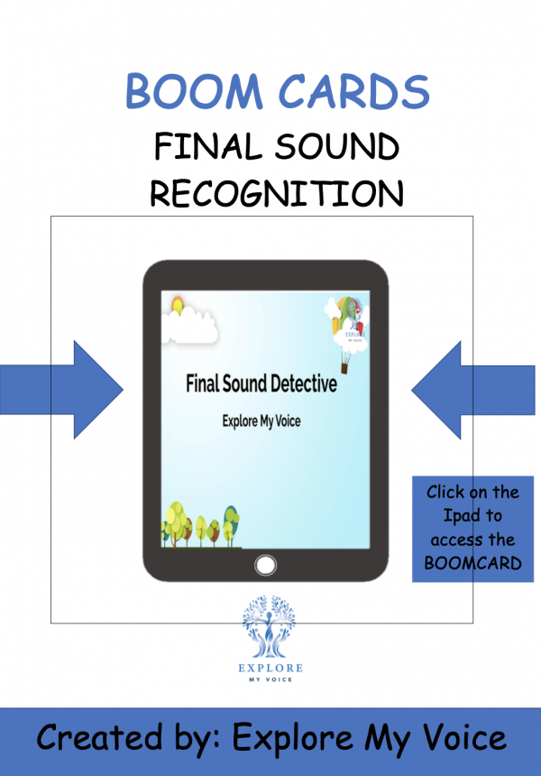 Boom Cards: Final Sound Recognition